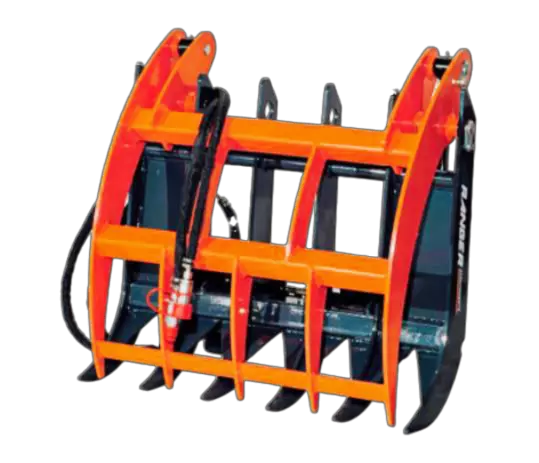 grappin rateau pour mini chargeuse